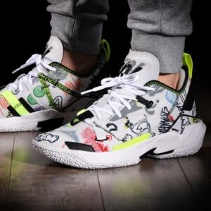 Nike Jordan Why Not Zero.4 PF 'Graffiti' DD4886-007 Basketball Sneakers Sz 15